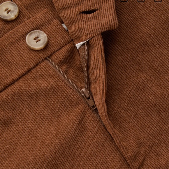 CIDER ***
Corduroy Scoop Neckline Solid Button Pocket Jumpsuit - Picture 6 of 11